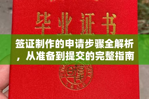 五华签证制作的申请步骤全解析，从准备到提交的完整指南