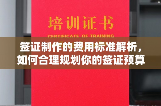 五华签证制作的费用标准解析，如何合理规划你的签证预算