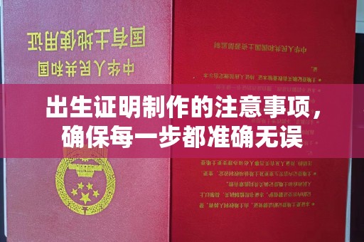 五华出生证明制作的注意事项，确保每一步都准确无误